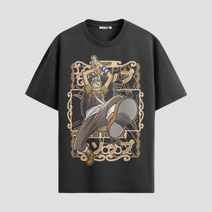 Playera urbana de anime y gaming ExtraLife MX, corte Standard Fit unisex ligero y transpirable en color Deep Black y Pure White, ropa de uso diario para gym y casual.