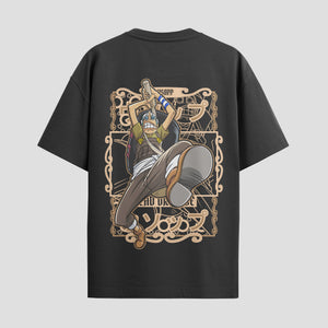Playera urbana de anime y gaming ExtraLife MX, corte Standard Fit unisex ligero y transpirable en color Deep Black y Pure White, ropa de uso diario para gym y casual.