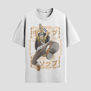 Playera urbana de anime y gaming ExtraLife MX, corte Standard Fit unisex ligero y transpirable en color Deep Black y Pure White, ropa de uso diario para gym y casual.