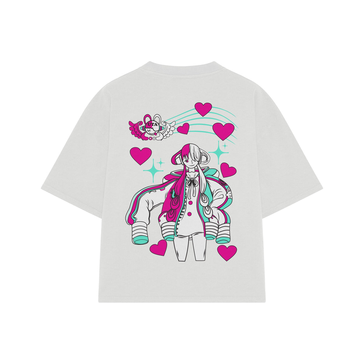 Playera streetwear premium de anime y gaming ExtraLife MX, corte oversized drop shoulder ligero y fresco en color Deep Black y Off-White, moda urbana mexicana de culto.