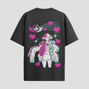Playera urbana de anime y gaming ExtraLife MX, corte Standard Fit unisex ligero y transpirable en color Deep Black y Pure White, ropa de uso diario para gym y casual.