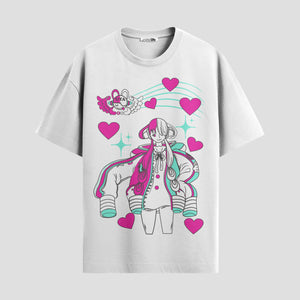 Playera urbana de anime y gaming ExtraLife MX, corte Standard Fit unisex ligero y transpirable en color Deep Black y Pure White, ropa de uso diario para gym y casual.