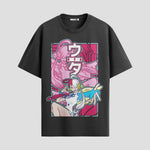Playera urbana de anime y gaming ExtraLife MX, corte Standard Fit unisex ligero y transpirable en color Deep Black y Pure White, ropa de uso diario para gym y casual.