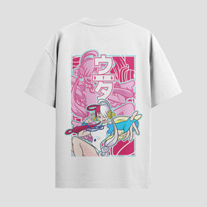 Playera urbana de anime y gaming ExtraLife MX, corte Standard Fit unisex ligero y transpirable en color Deep Black y Pure White, ropa de uso diario para gym y casual.
