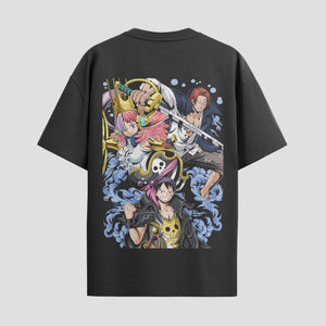Playera urbana de anime y gaming ExtraLife MX, corte Standard Fit unisex ligero y transpirable en color Deep Black y Pure White, ropa de uso diario para gym y casual.