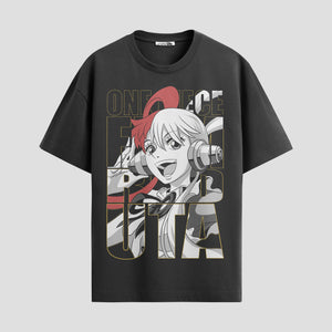 Playera urbana de anime y gaming ExtraLife MX, corte Standard Fit unisex ligero y transpirable en color Deep Black y Pure White, ropa de uso diario para gym y casual.