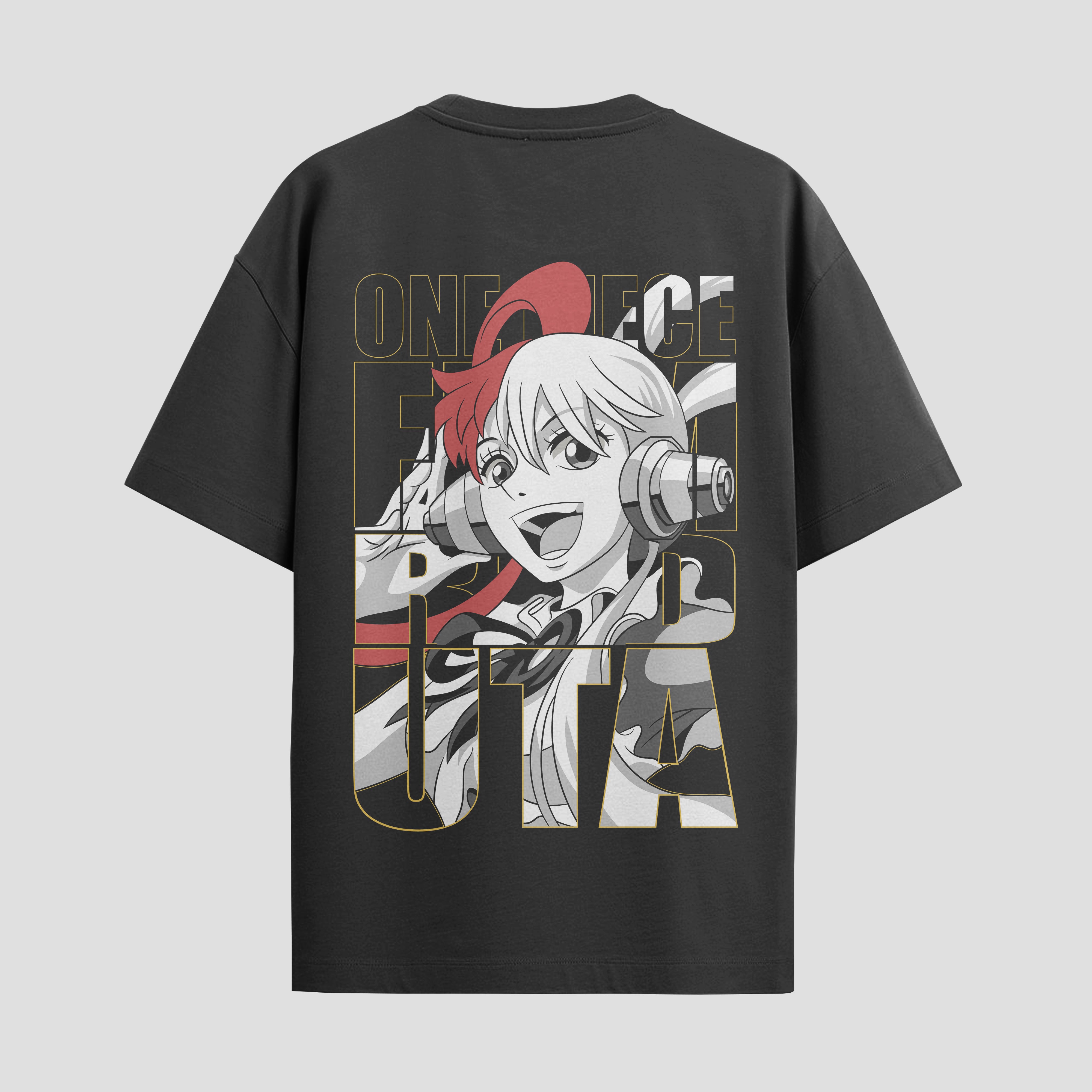 Playera urbana de anime y gaming ExtraLife MX, corte Standard Fit unisex ligero y transpirable en color Deep Black y Pure White, ropa de uso diario para gym y casual.