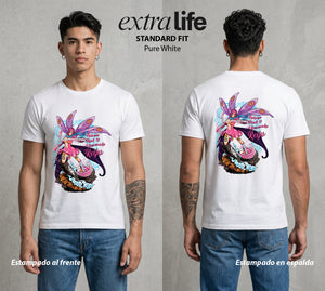 Mar de los Piratas | La Hermana Amable #03365 - Playera Standard Fit | Pure White - Foto en modelo