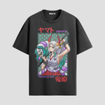 Playera urbana de anime y gaming ExtraLife MX, corte Standard Fit unisex ligero y transpirable en color Deep Black y Pure White, ropa de uso diario para gym y casual.