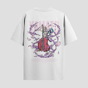 Playera urbana de anime y gaming ExtraLife MX, corte Standard Fit unisex ligero y transpirable en color Deep Black y Pure White, ropa de uso diario para gym y casual.