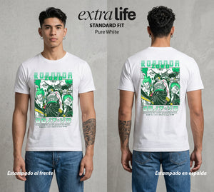Mar de los Piratas | El Primer Espada #03377 - Playera Standard Fit | Pure White - Foto en modelo