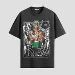 Playera urbana de anime y gaming ExtraLife MX, corte Standard Fit unisex ligero y transpirable en color Deep Black y Pure White, ropa de uso diario para gym y casual.