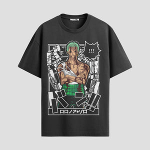 Playera urbana de anime y gaming ExtraLife MX, corte Standard Fit unisex ligero y transpirable en color Deep Black y Pure White, ropa de uso diario para gym y casual.