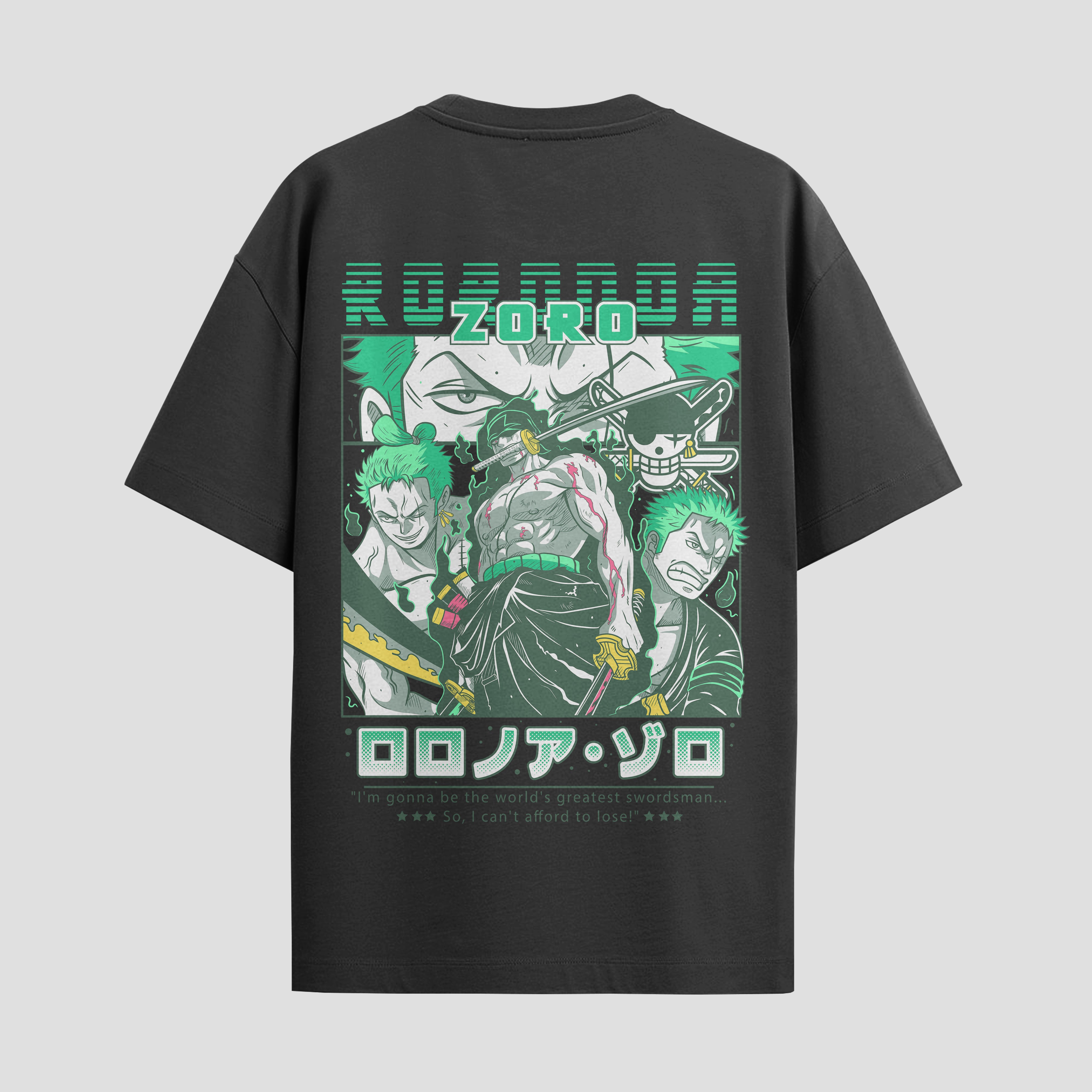 Playera urbana de anime y gaming ExtraLife MX, corte Standard Fit unisex ligero y transpirable en color Deep Black y Pure White, ropa de uso diario para gym y casual.
