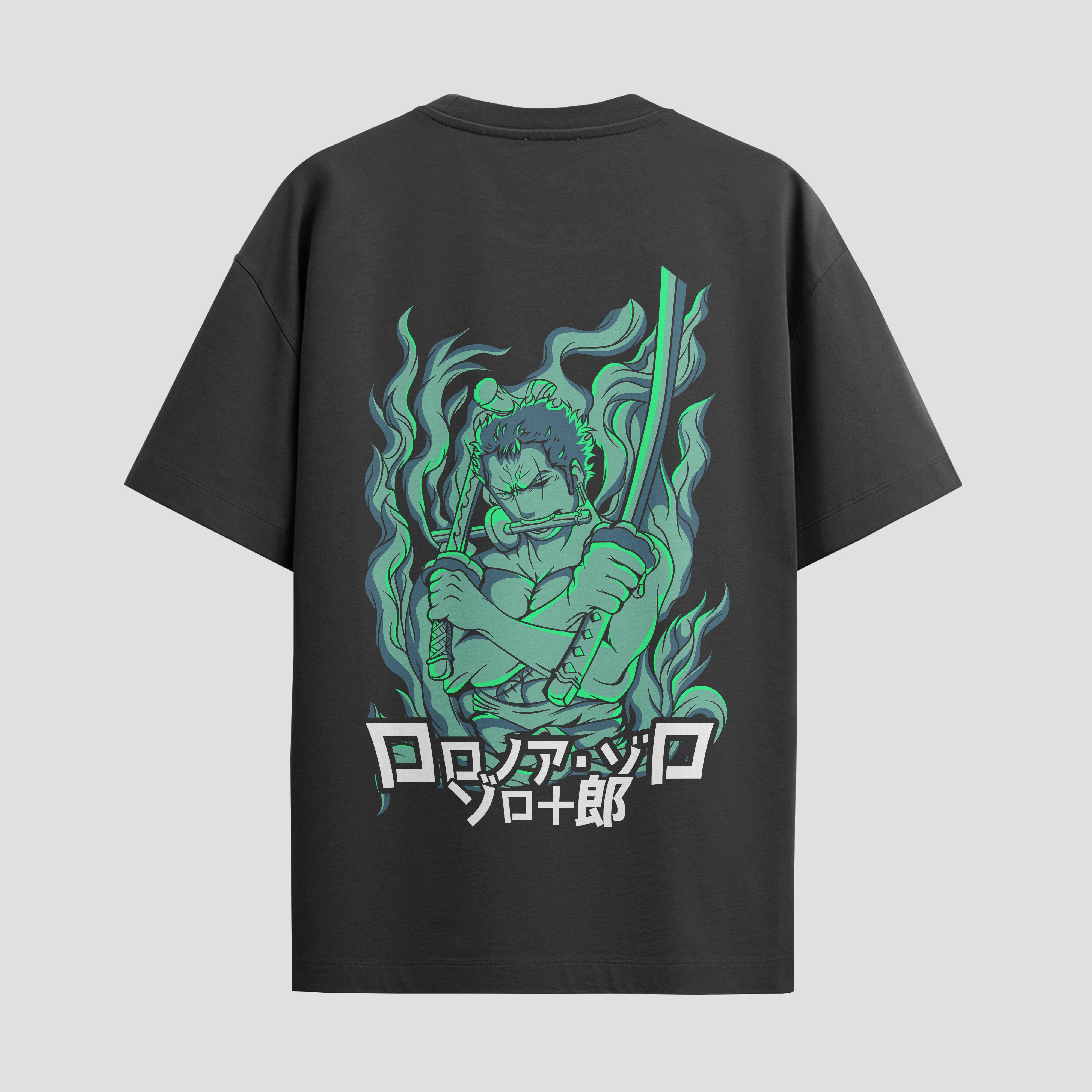 Playera urbana de anime y gaming ExtraLife MX, corte Standard Fit unisex ligero y transpirable en color Deep Black y Pure White, ropa de uso diario para gym y casual.