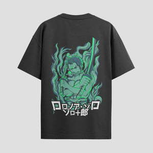 Playera urbana de anime y gaming ExtraLife MX, corte Standard Fit unisex ligero y transpirable en color Deep Black y Pure White, ropa de uso diario para gym y casual.