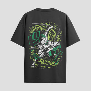 Playera urbana de anime y gaming ExtraLife MX, corte Standard Fit unisex ligero y transpirable en color Deep Black y Pure White, ropa de uso diario para gym y casual.