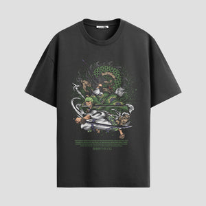 Playera urbana de anime y gaming ExtraLife MX, corte Classic Premium unisex ligero y transpirable en color Deep Black y Pure White, ropa de uso diario para gym y casual.