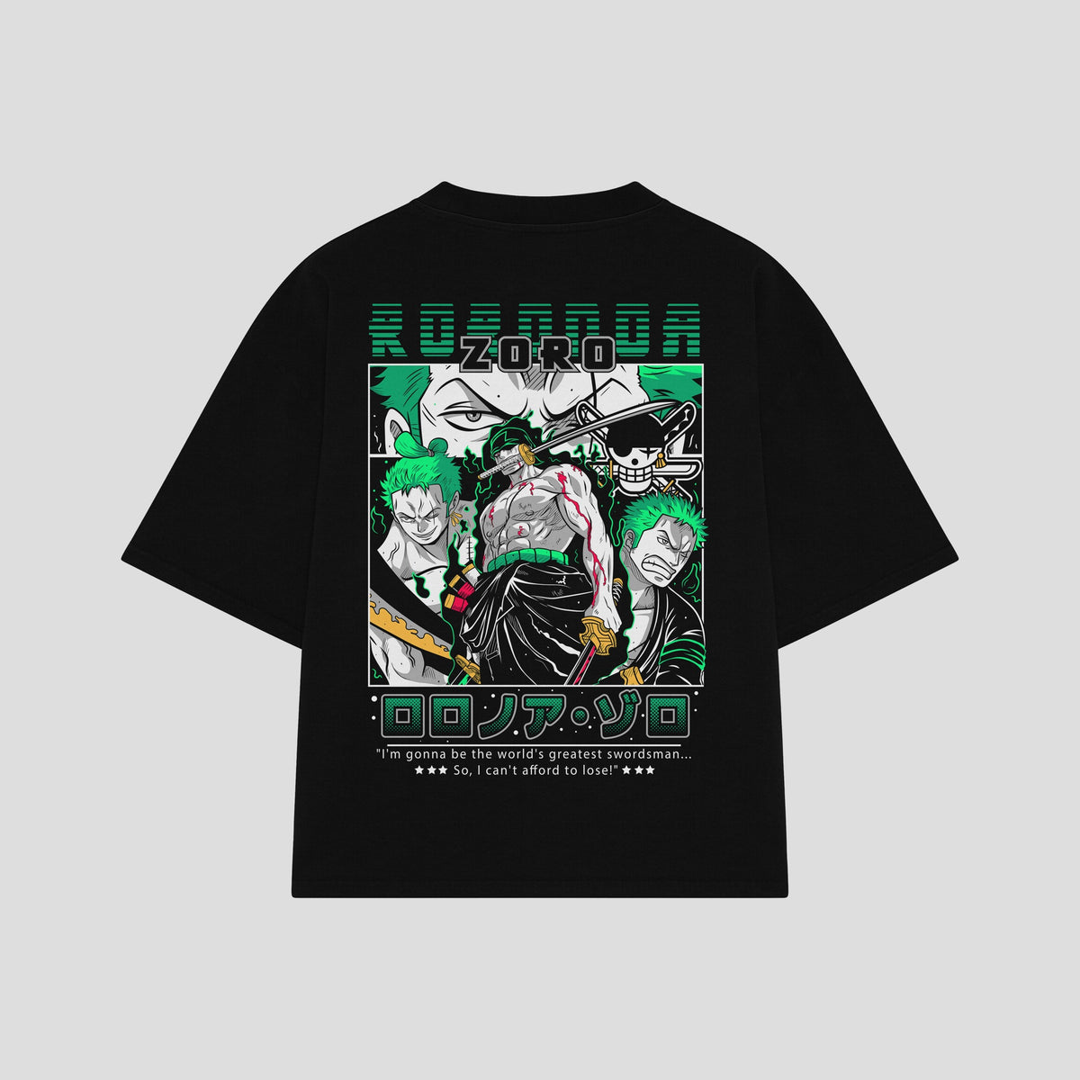Playera streetwear premium de anime y gaming ExtraLife MX, corte oversized drop shoulder ligero y fresco en color Deep Black y Off-White, moda urbana mexicana de culto.