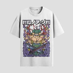 Playera urbana de anime y gaming ExtraLife MX, corte Standard Fit unisex ligero y transpirable en color Deep Black y Pure White, ropa de uso diario para gym y casual.