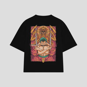 Playera streetwear premium de anime y gaming ExtraLife MX, corte oversized drop shoulder ligero y fresco en color Deep Black y Off-White, moda urbana mexicana de culto.