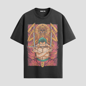 Playera urbana de anime y gaming ExtraLife MX, corte Standard Fit unisex ligero y transpirable en color Deep Black y Pure White, ropa de uso diario para gym y casual.