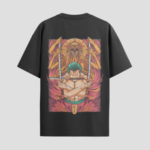 Playera urbana de anime y gaming ExtraLife MX, corte Standard Fit unisex ligero y transpirable en color Deep Black y Pure White, ropa de uso diario para gym y casual.