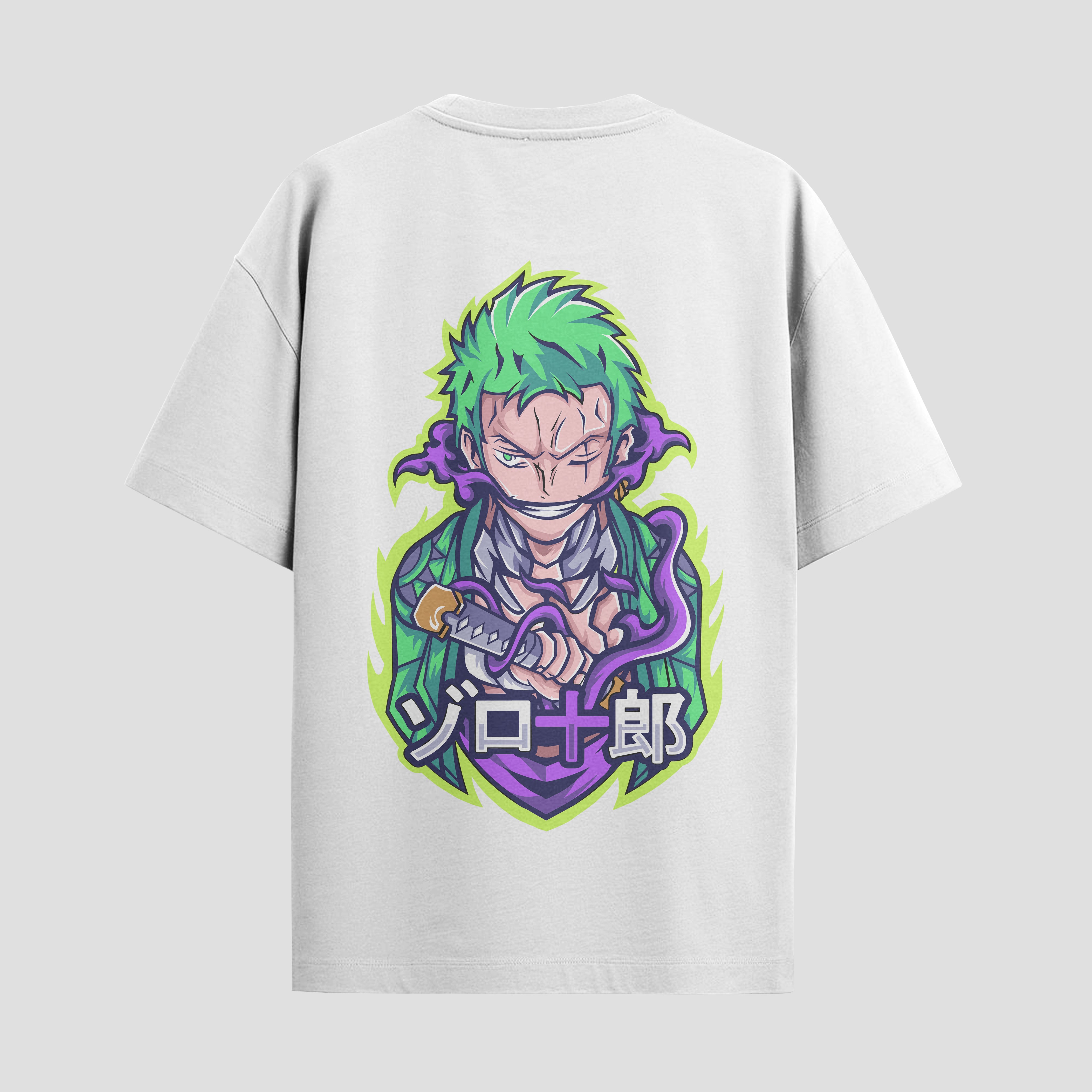 Playera urbana de anime y gaming ExtraLife MX, corte Standard Fit unisex ligero y transpirable en color Deep Black y Pure White, ropa de uso diario para gym y casual.