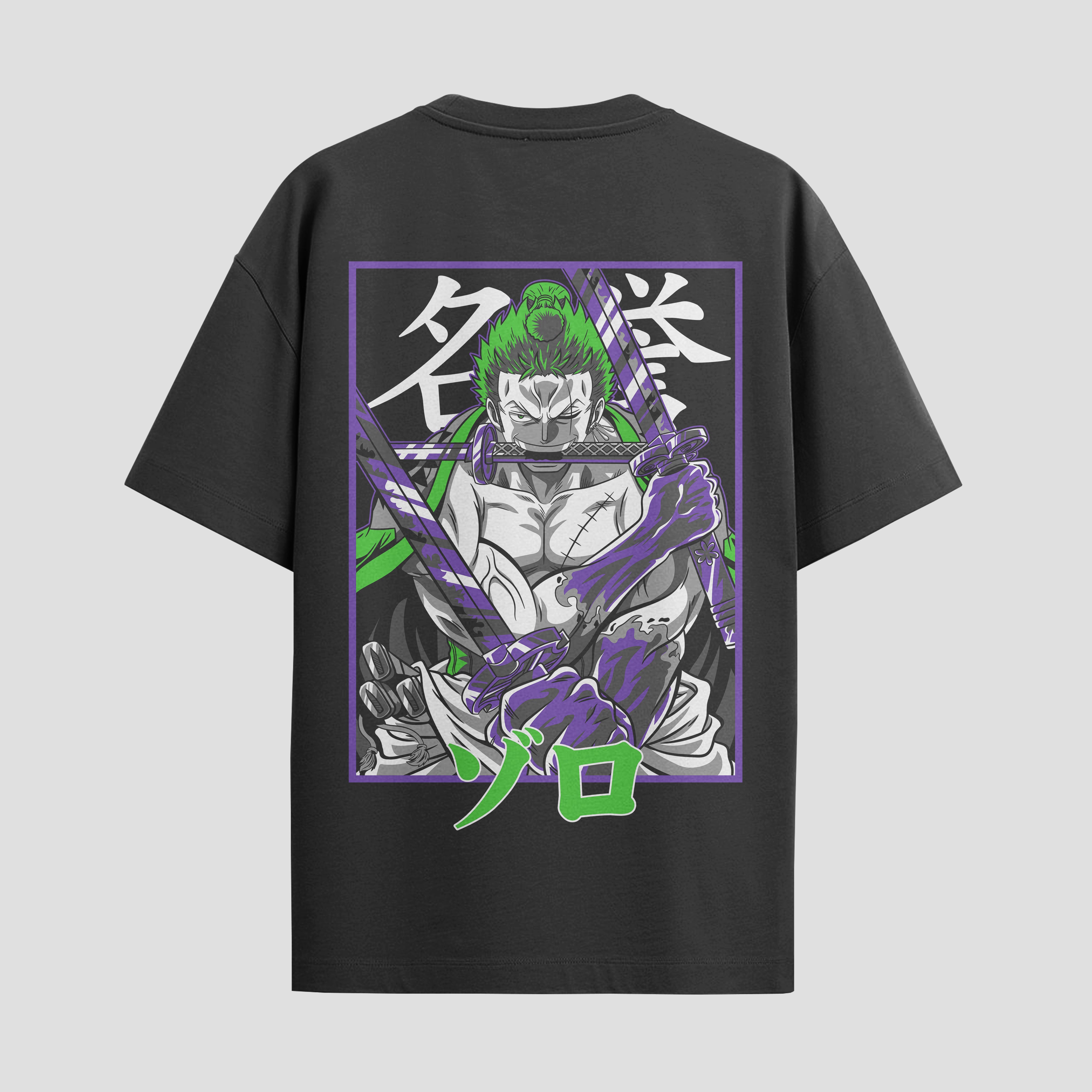 Playera urbana de anime y gaming ExtraLife MX, corte Standard Fit unisex ligero y transpirable en color Deep Black y Pure White, ropa de uso diario para gym y casual.