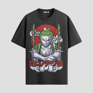 Playera urbana de anime y gaming ExtraLife MX, corte Standard Fit unisex ligero y transpirable en color Deep Black y Pure White, ropa de uso diario para gym y casual.