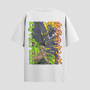 Playera urbana de anime y gaming ExtraLife MX, corte Standard Fit unisex ligero y transpirable en color Deep Black y Pure White, ropa de uso diario para gym y casual.
