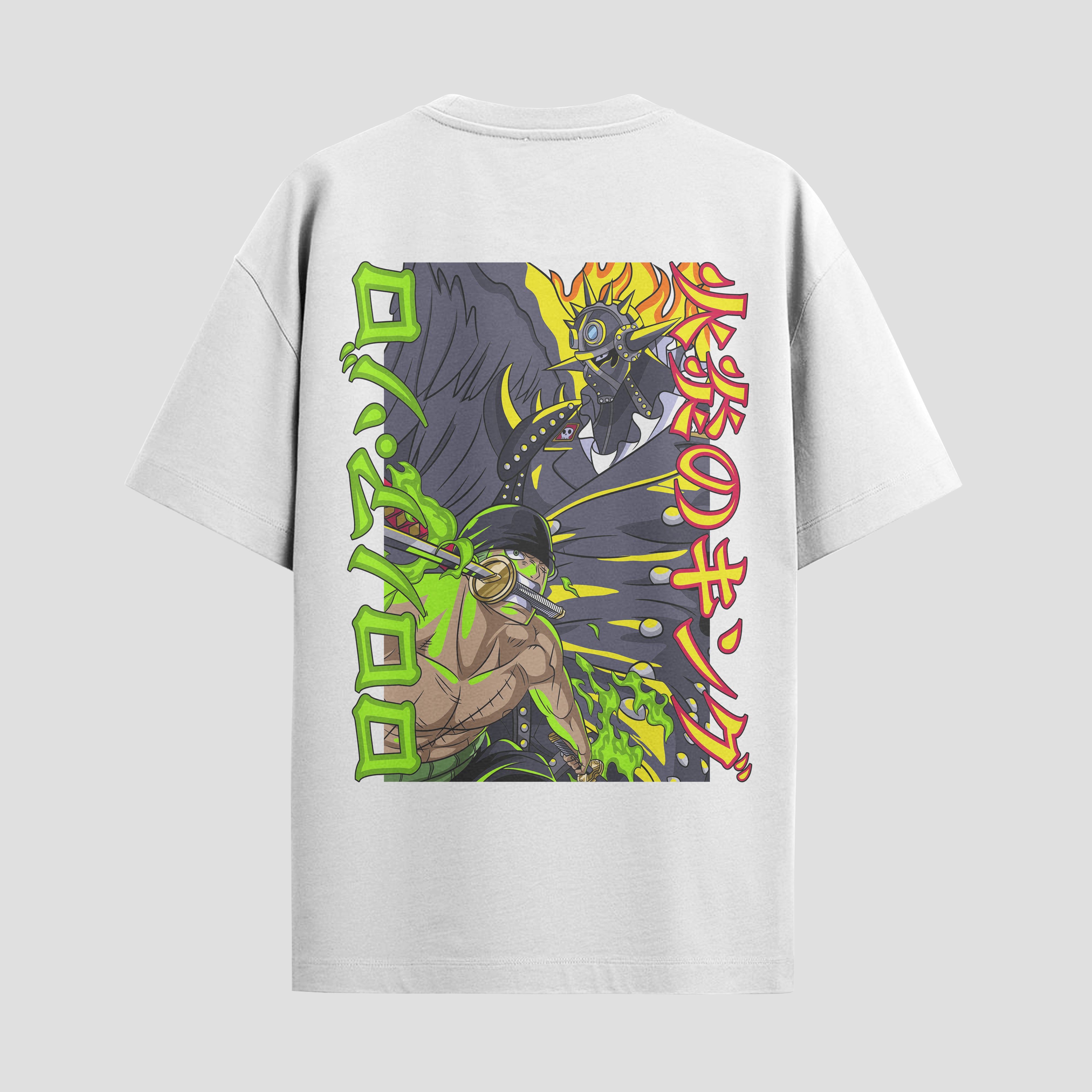Playera urbana de anime y gaming ExtraLife MX, corte Standard Fit unisex ligero y transpirable en color Deep Black y Pure White, ropa de uso diario para gym y casual.
