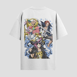 Playera urbana de anime y gaming ExtraLife MX, corte Standard Fit unisex ligero y transpirable en color Deep Black y Pure White, ropa de uso diario para gym y casual.