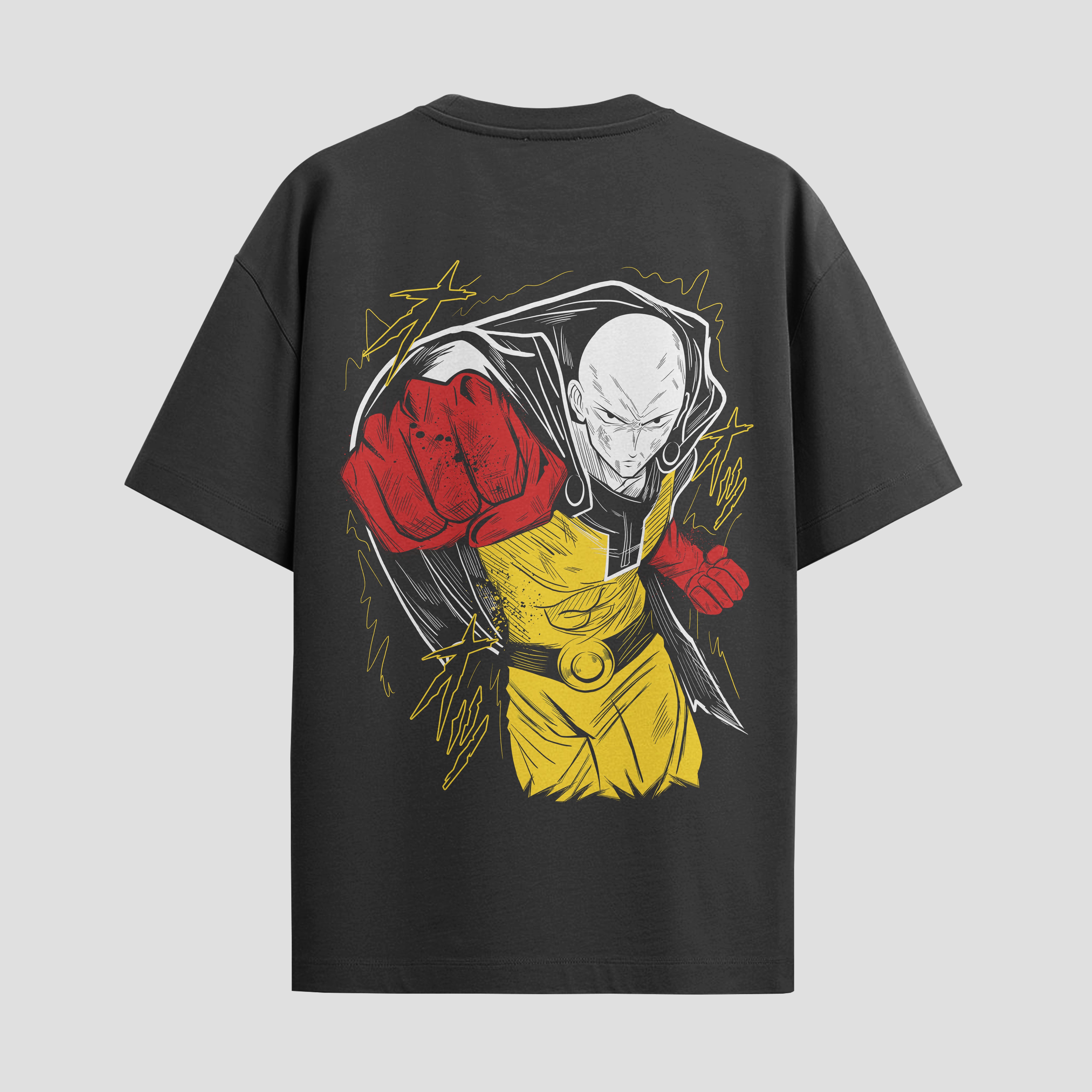 Playera urbana de anime y gaming ExtraLife MX, corte Standard Fit unisex ligero y transpirable en color Deep Black y Pure White, ropa de uso diario para gym y casual.