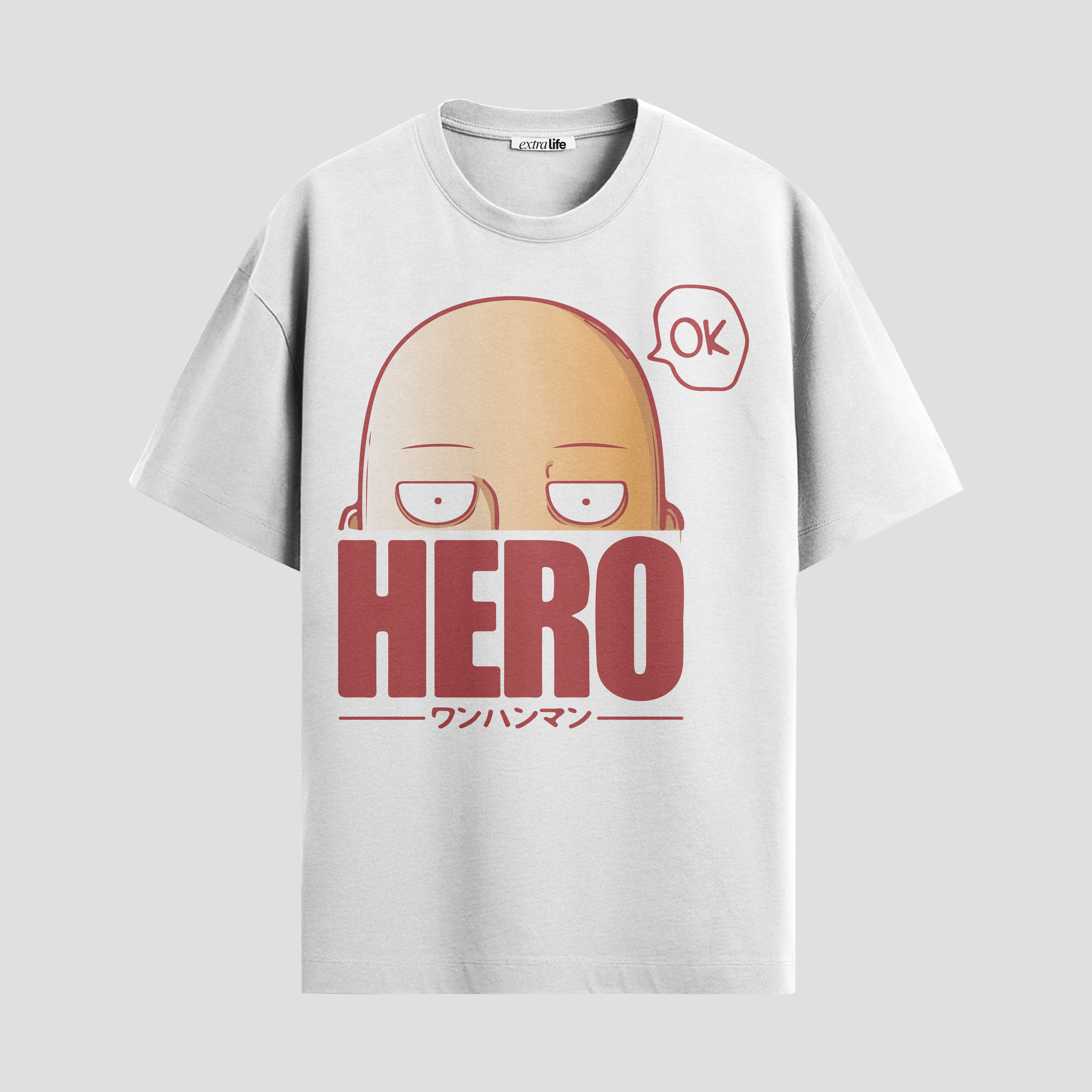 Playera urbana de anime y gaming ExtraLife MX, corte Standard Fit unisex ligero y transpirable en color Deep Black y Pure White, ropa de uso diario para gym y casual.