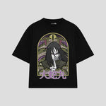 Playera streetwear premium de anime y gaming ExtraLife MX, corte oversized drop shoulder ligero y fresco en color Deep Black y Off-White, moda urbana mexicana de culto.