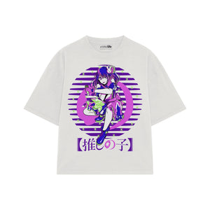 Playera streetwear premium de anime y gaming ExtraLife MX, corte oversized drop shoulder ligero y fresco en color Deep Black y Off-White, moda urbana mexicana de culto.