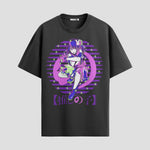 Playera urbana de anime y gaming ExtraLife MX, corte Standard Fit unisex ligero y transpirable en color Deep Black y Pure White, ropa de uso diario para gym y casual.