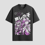 Playera urbana de anime y gaming ExtraLife MX, corte Standard Fit unisex ligero y transpirable en color Deep Black y Pure White, ropa de uso diario para gym y casual.
