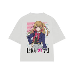 Playera streetwear premium de anime y gaming ExtraLife MX, corte oversized drop shoulder ligero y fresco en color Deep Black y Off-White, moda urbana mexicana de culto.