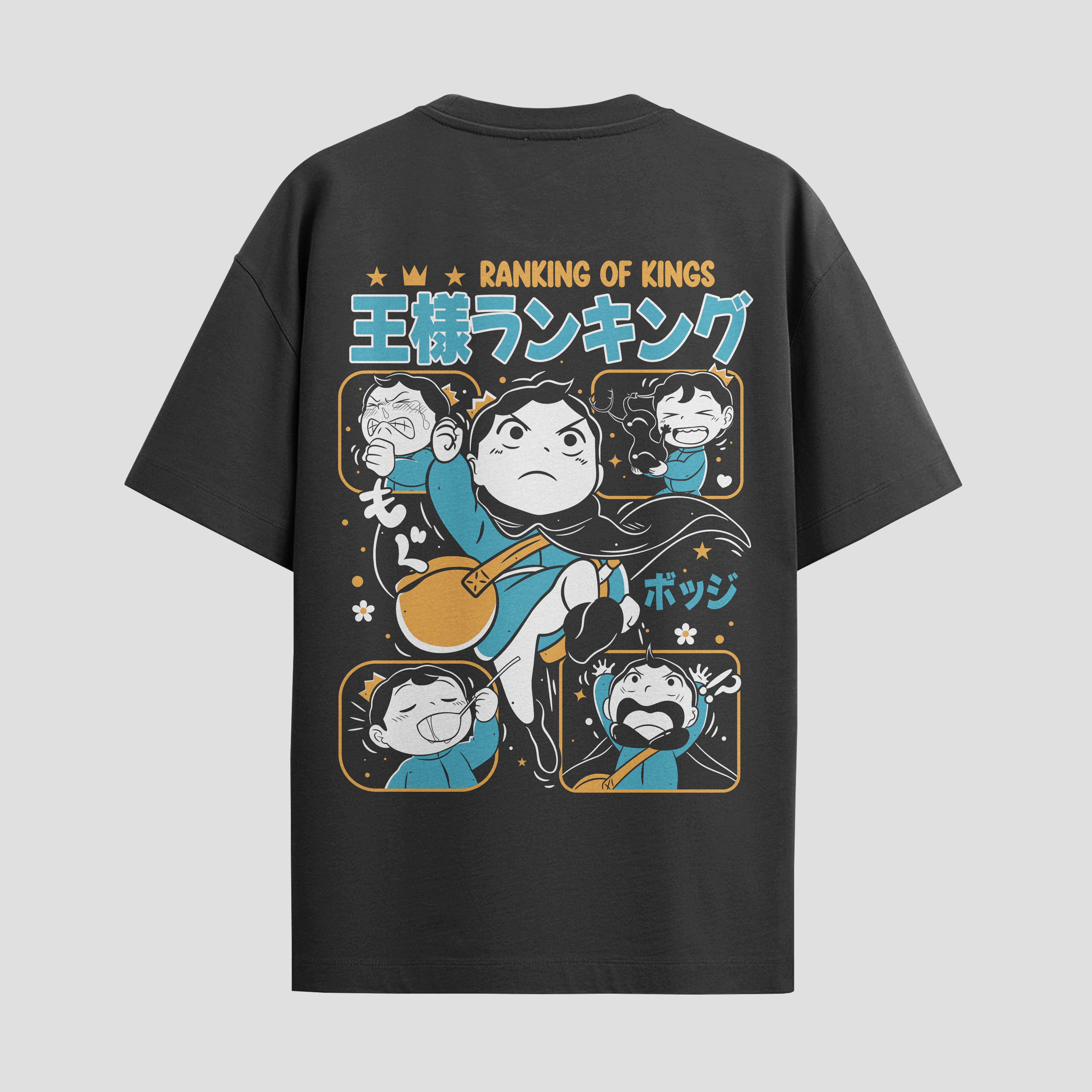 Playera urbana de anime y gaming ExtraLife MX, corte Standard Fit unisex ligero y transpirable en color Deep Black y Pure White, ropa de uso diario para gym y casual.