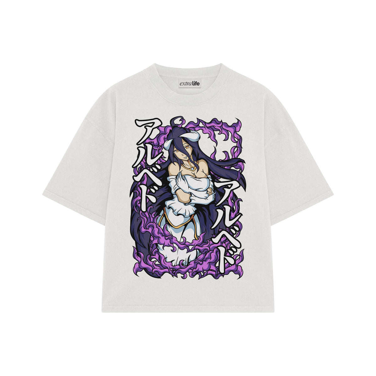 Playera streetwear premium de anime y gaming ExtraLife MX, corte oversized drop shoulder ligero y fresco en color Deep Black y Off-White, moda urbana mexicana de culto.