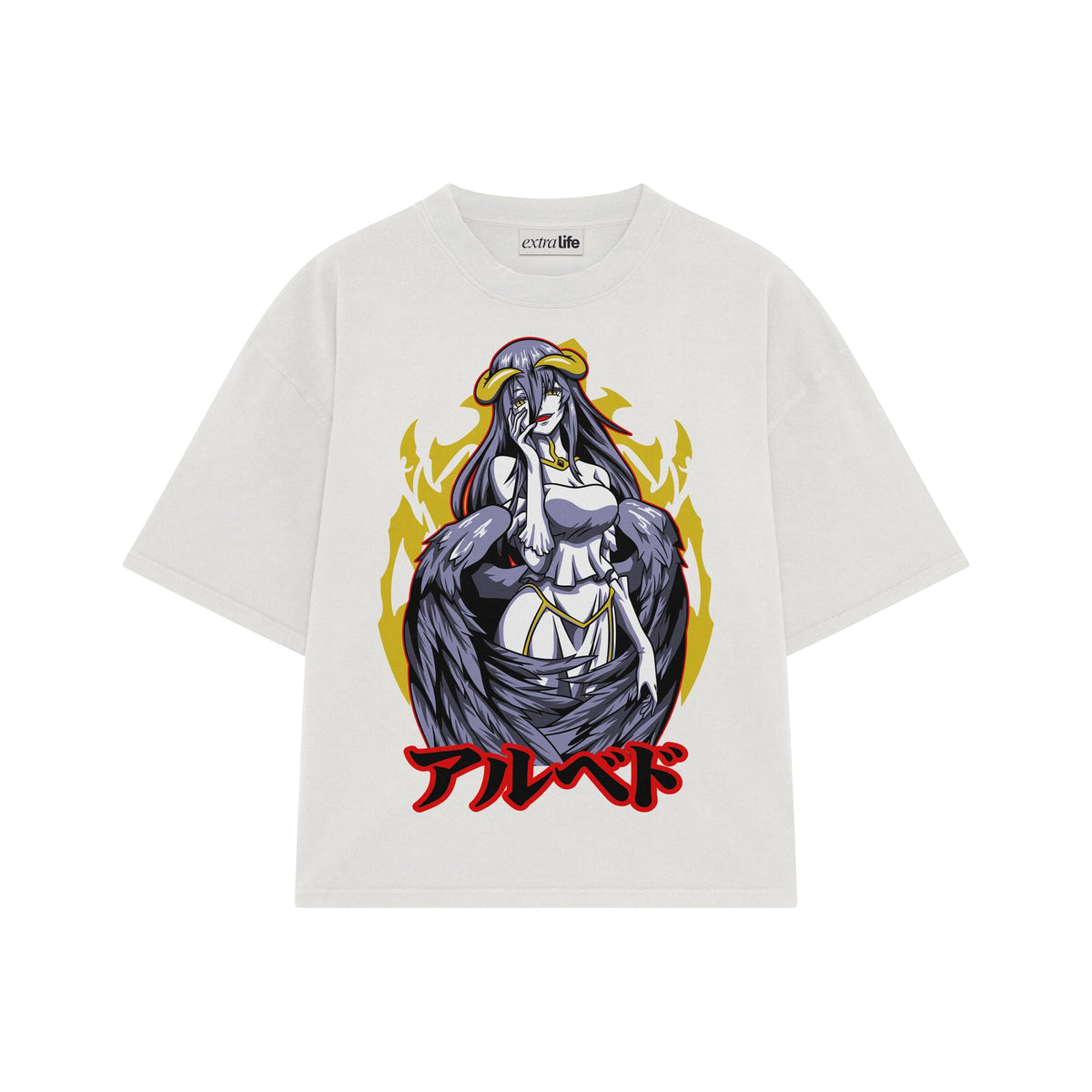 Playera streetwear premium de anime y gaming ExtraLife MX, corte oversized drop shoulder ligero y fresco en color Deep Black y Off-White, moda urbana mexicana de culto.