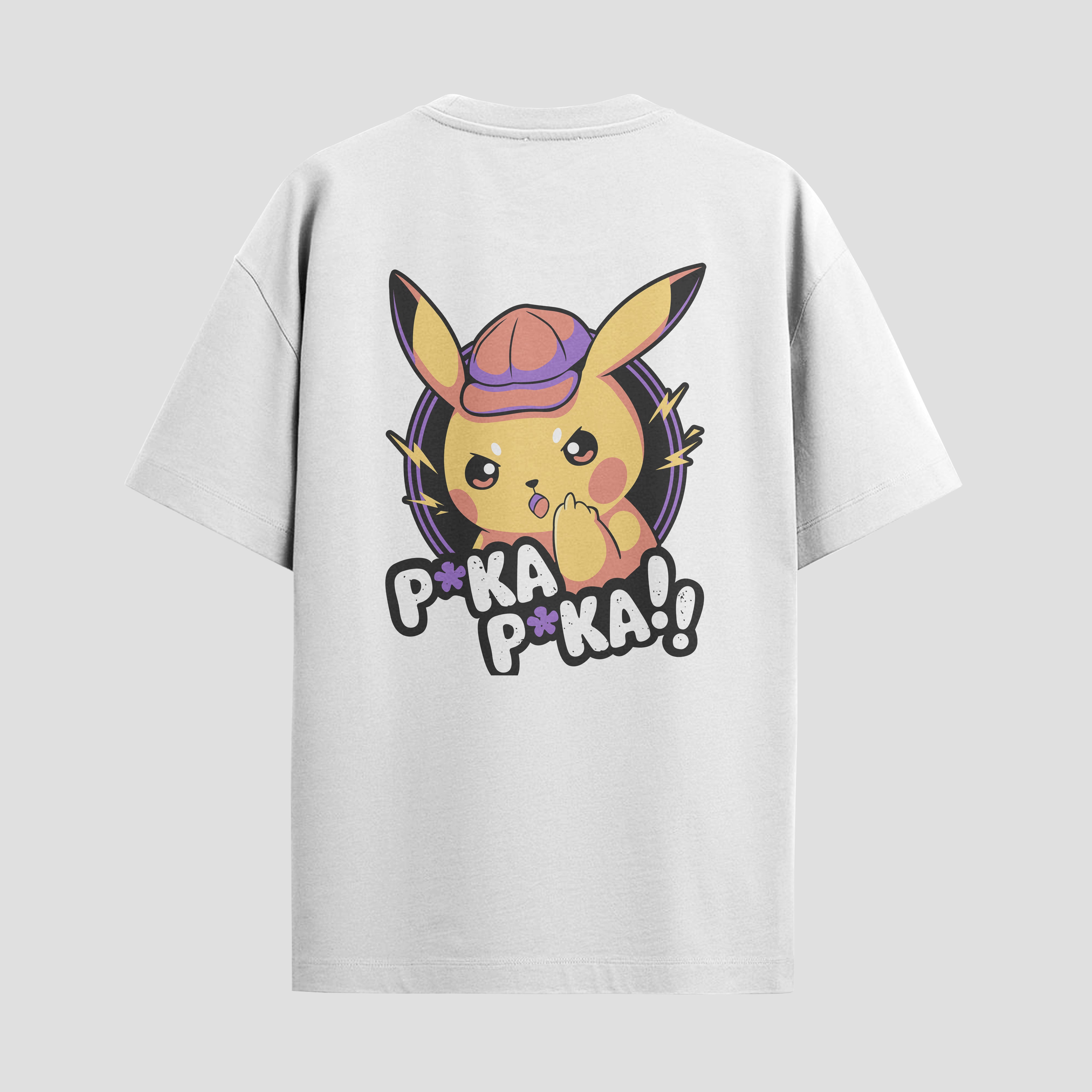 Playera urbana de anime y gaming ExtraLife MX, corte Standard Fit unisex ligero y transpirable en color Deep Black y Pure White, ropa de uso diario para gym y casual.