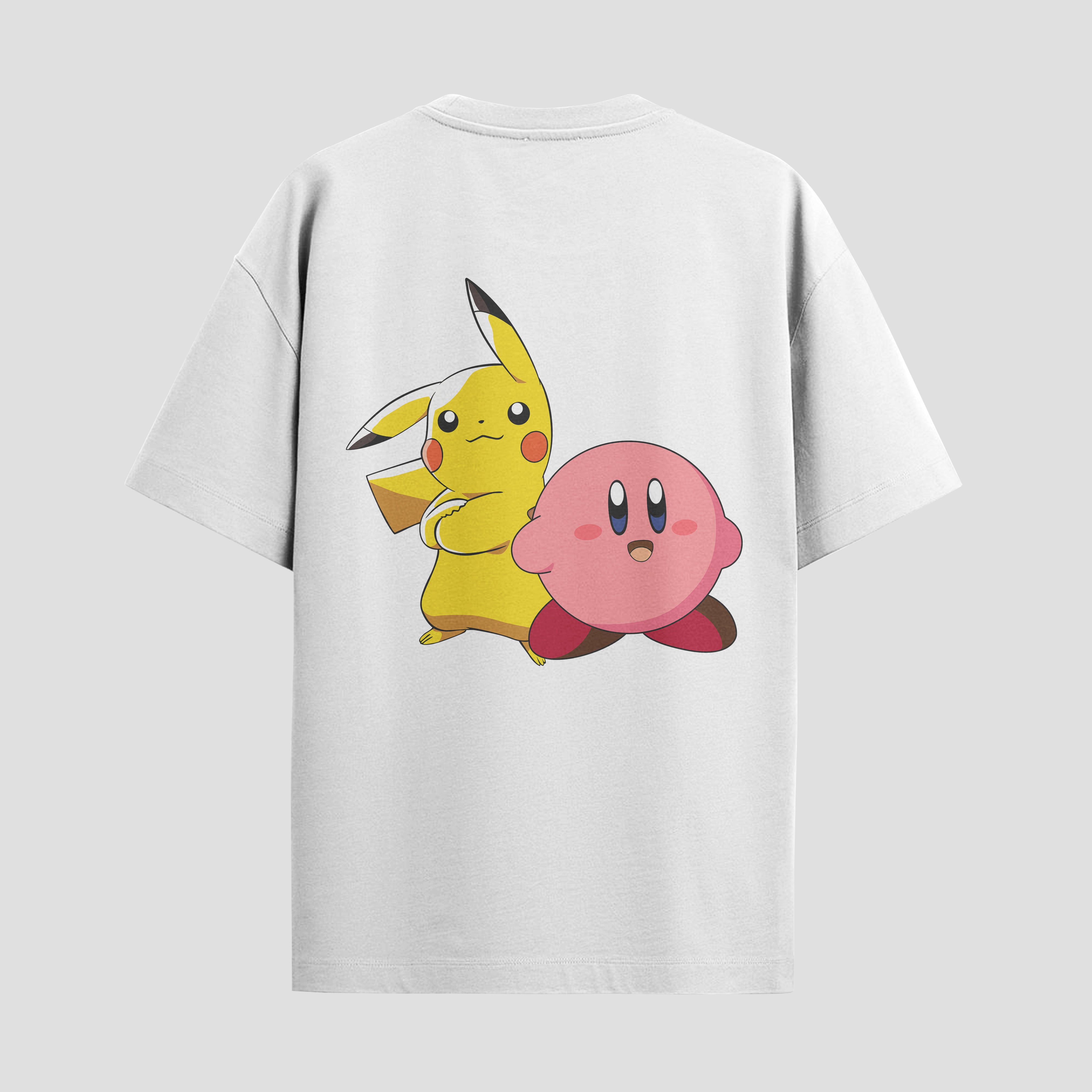 Playera urbana de anime y gaming ExtraLife MX, corte Standard Fit unisex ligero y transpirable en color Deep Black y Pure White, ropa de uso diario para gym y casual.