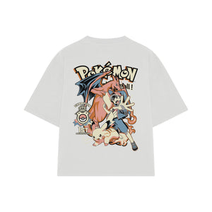 Playera streetwear premium de anime y gaming ExtraLife MX, corte oversized drop shoulder ligero y fresco en color Deep Black y Off-White, moda urbana mexicana de culto.