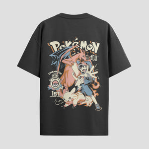 Playera urbana de anime y gaming ExtraLife MX, corte Standard Fit unisex ligero y transpirable en color Deep Black y Pure White, ropa de uso diario para gym y casual.