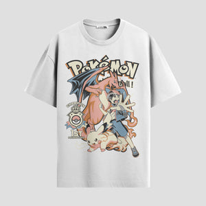 Playera urbana de anime y gaming ExtraLife MX, corte Standard Fit unisex ligero y transpirable en color Deep Black y Pure White, ropa de uso diario para gym y casual.