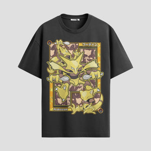 Playera urbana de anime y gaming ExtraLife MX, corte Standard Fit unisex ligero y transpirable en color Deep Black y Pure White, ropa de uso diario para gym y casual.