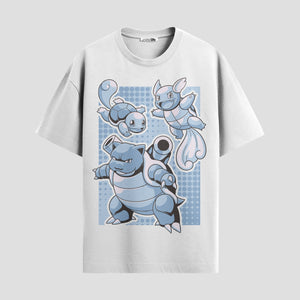 Playera urbana de anime y gaming ExtraLife MX, corte Standard Fit unisex ligero y transpirable en color Deep Black y Pure White, ropa de uso diario para gym y casual.